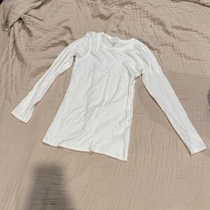 GAP Maternity Cream Long Sleeve Shirt